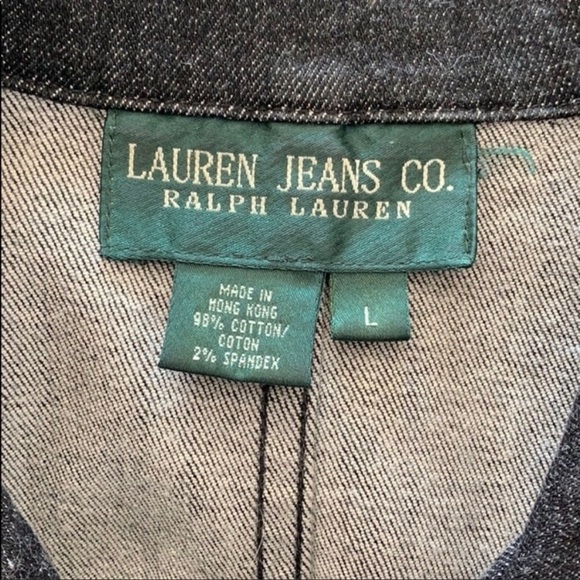 Lauren Jeans Co Denim Button Up Jacket - Picture 7 of 12